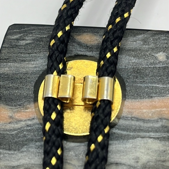 Elegant Black and Brown Bolo Tie - Picture 10 of 11